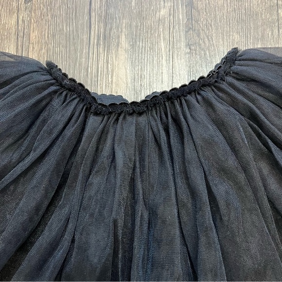Girls Tulle Tutu Black Elastic Waist Mini Skirt Size - Picture 4 of 9